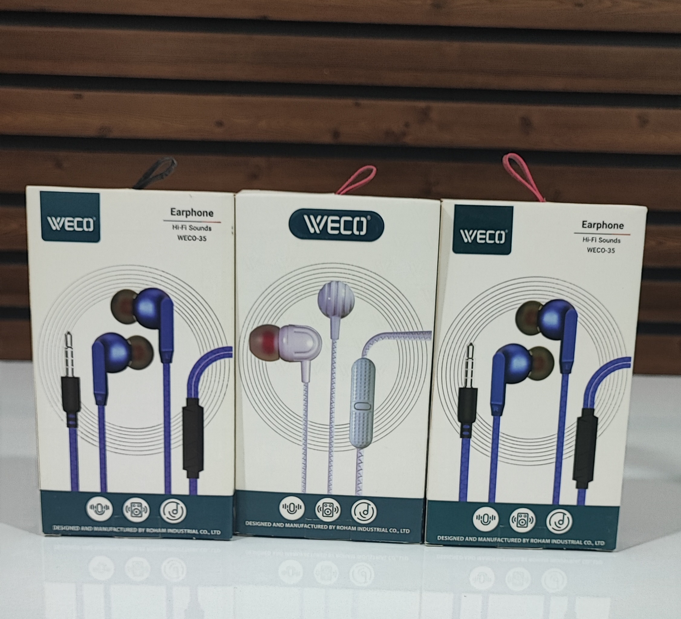 پک 3 تایی هندزفری Weco