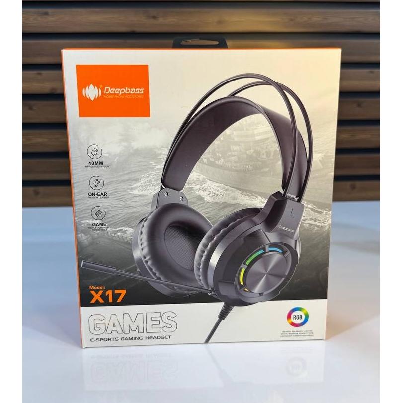هدست گیمینگ سیم دار Deepbass X17 RGB(توضیحات)