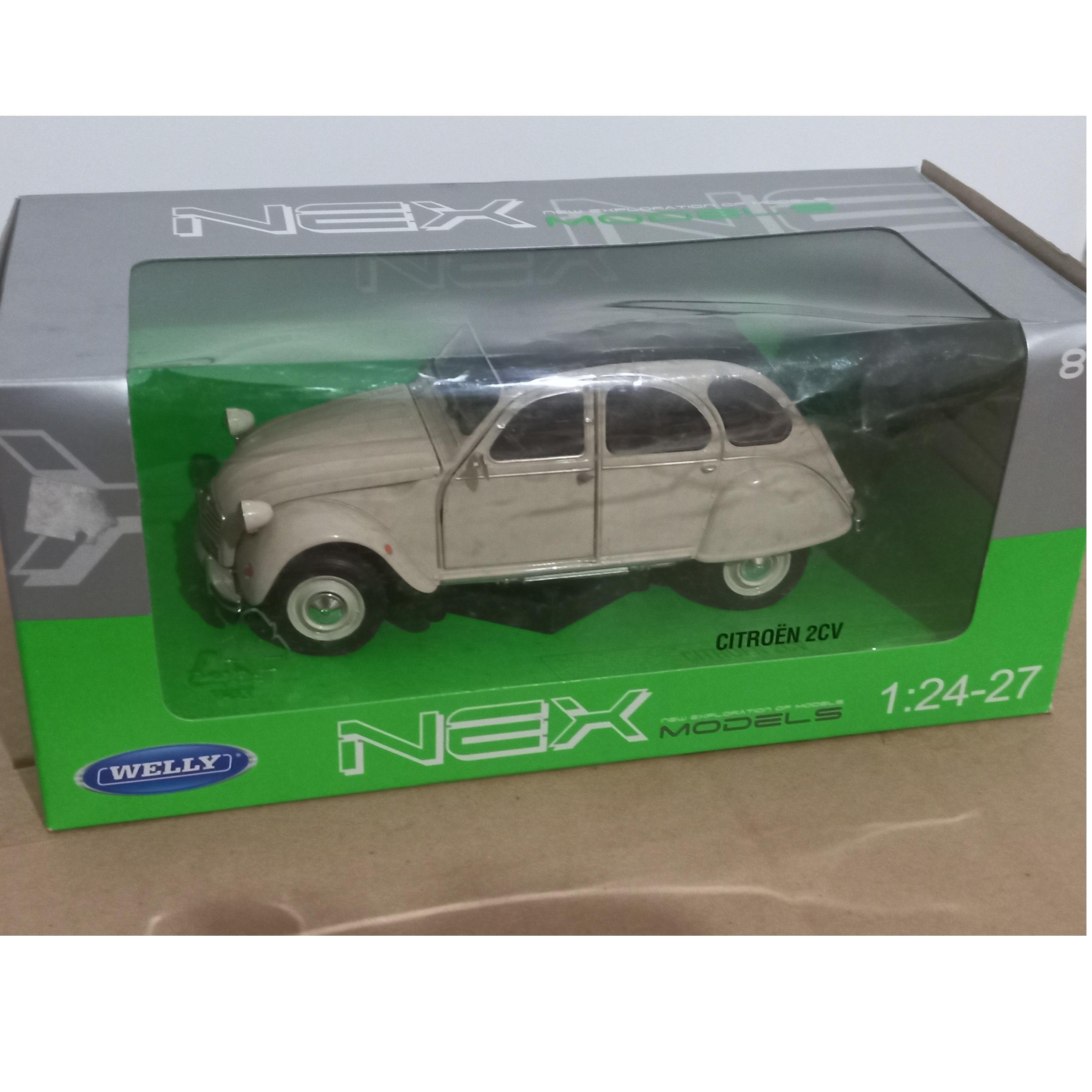 ماکت فلزی سیتروئن 2CV برند Welly مقیاس 124 آکبند