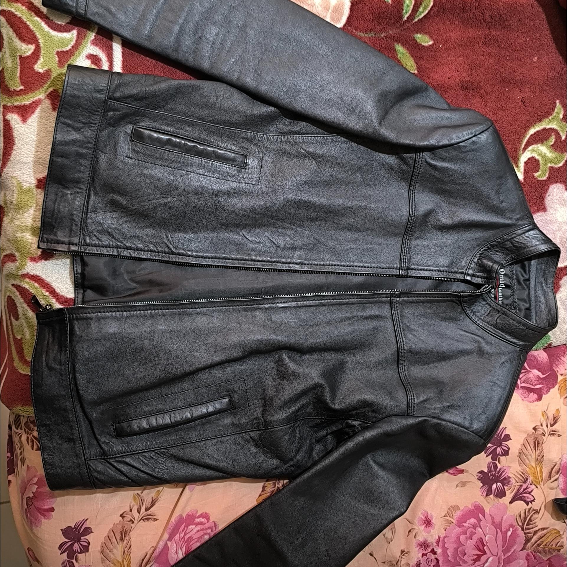 کاپشن چرم طبیعی مردانه