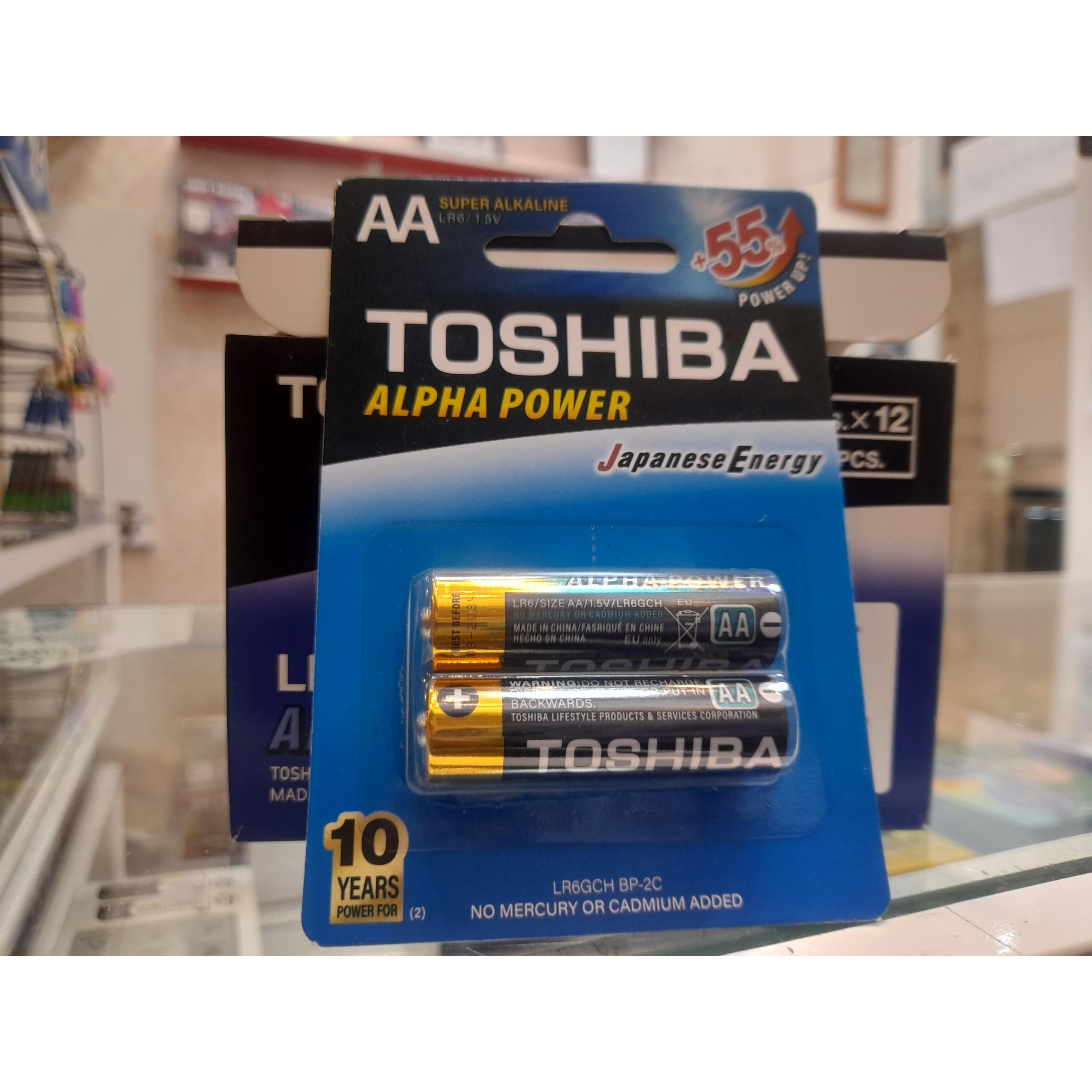 باتری قلمی آلکالاین توشیبا AA