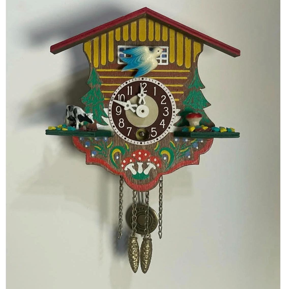 ساعت کوکی دیواری مینیاتوری طرح کوکو آلمانی