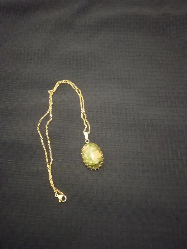 گردنبند با سنگ جاسپر اوناکیت