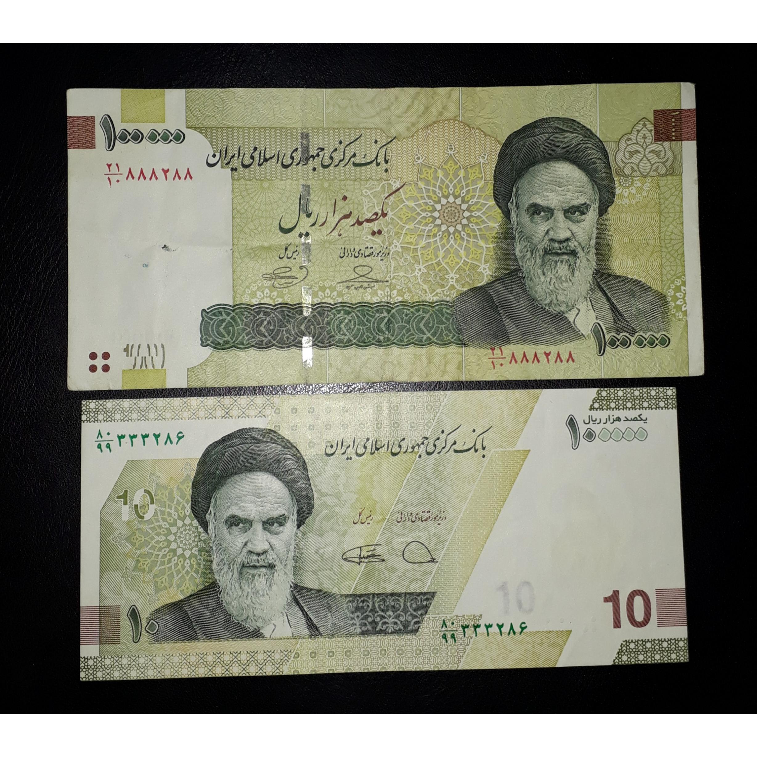 2 برگ اسکناس شماره قشنگ و جایگزین کمیاب