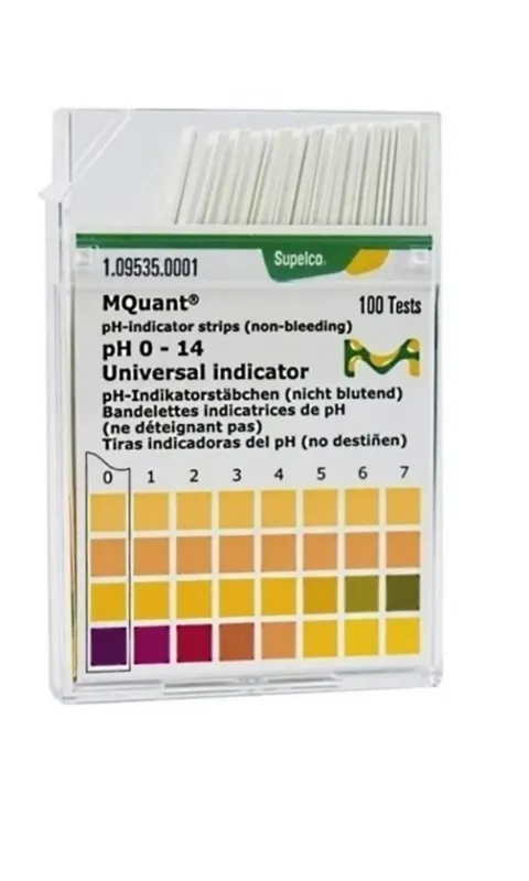 کاغذ پی اچ سنج merck اصلی بسته 100 تایی