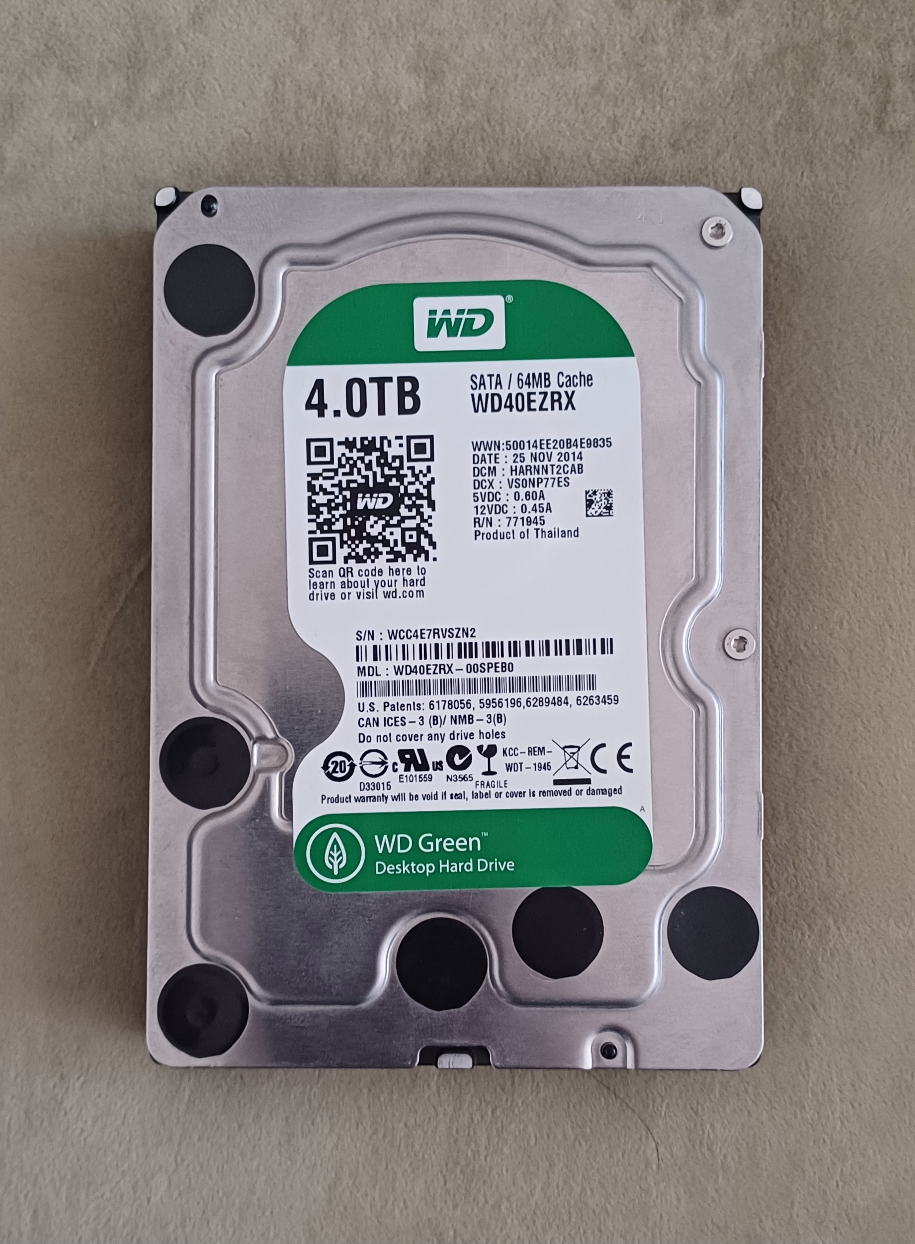 هارد 4 ترابایت وسترن سبز