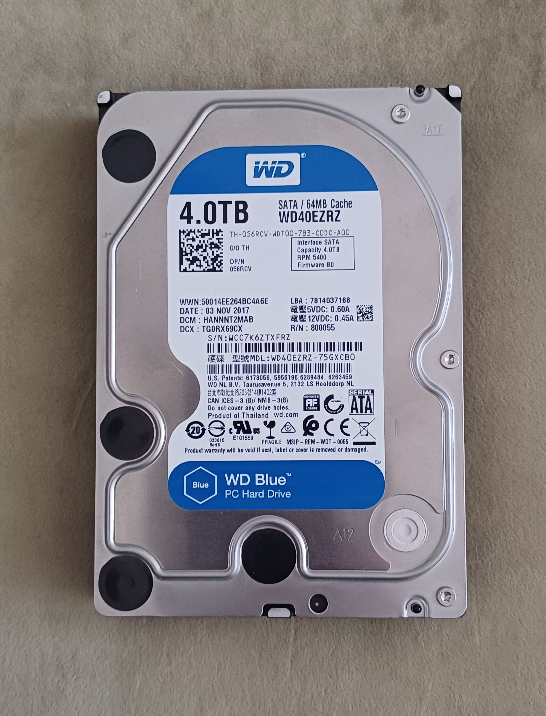 هارد 4 ترابایت آبی وسترن