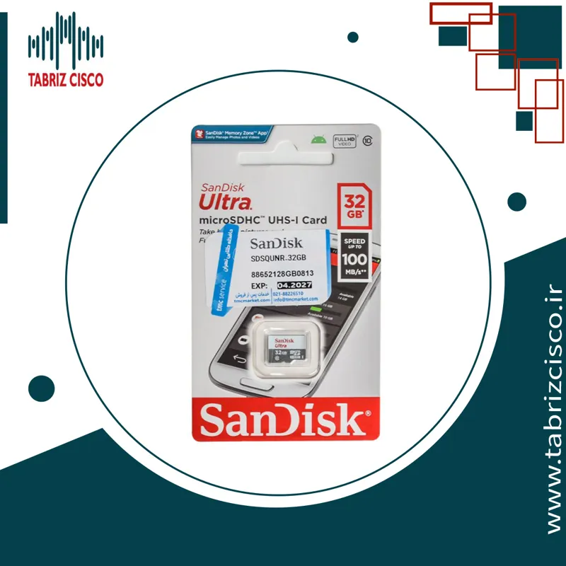 رم موبایل سن دیسک مدل 32GB Ultra 100MB/S