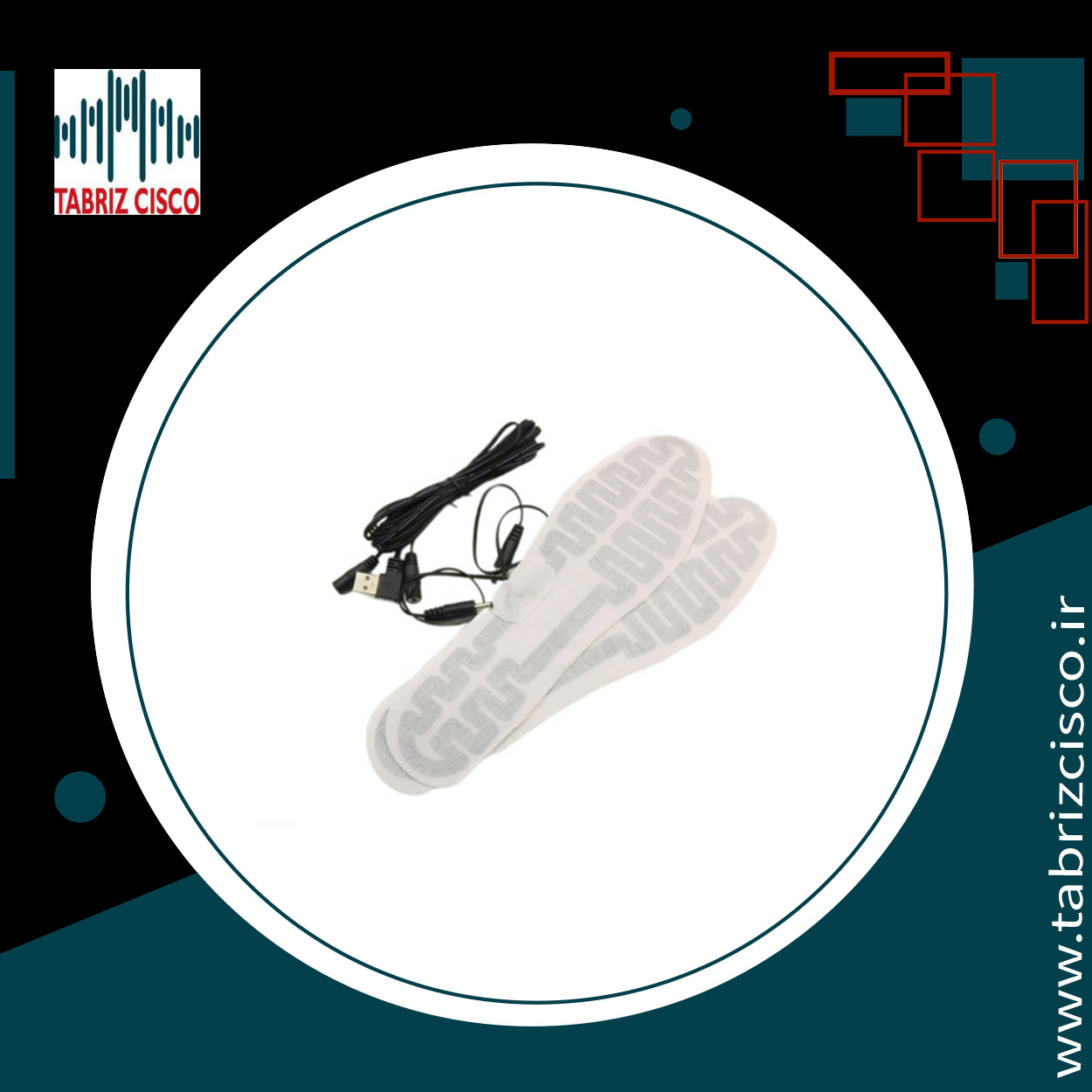 پد حرارتی کفی پا 5 ولت USB