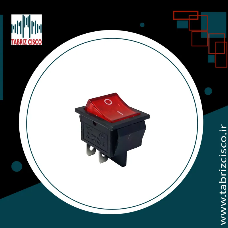 کلید راکر بزرگ 10 آمپر