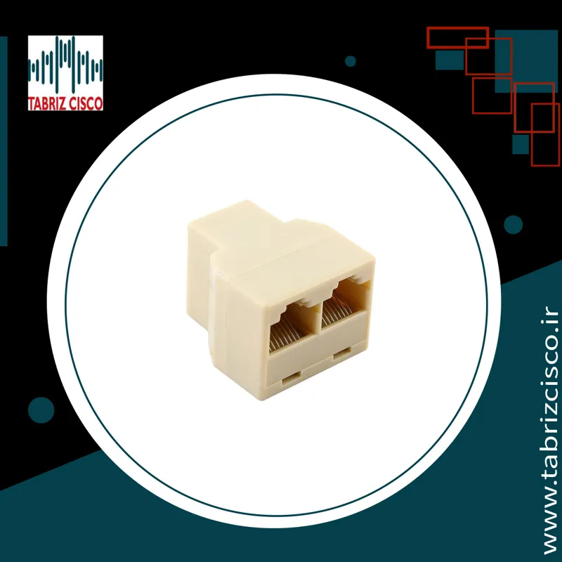 رابط تلفن یک به دو دو سر مادگی 1به2 F_FF