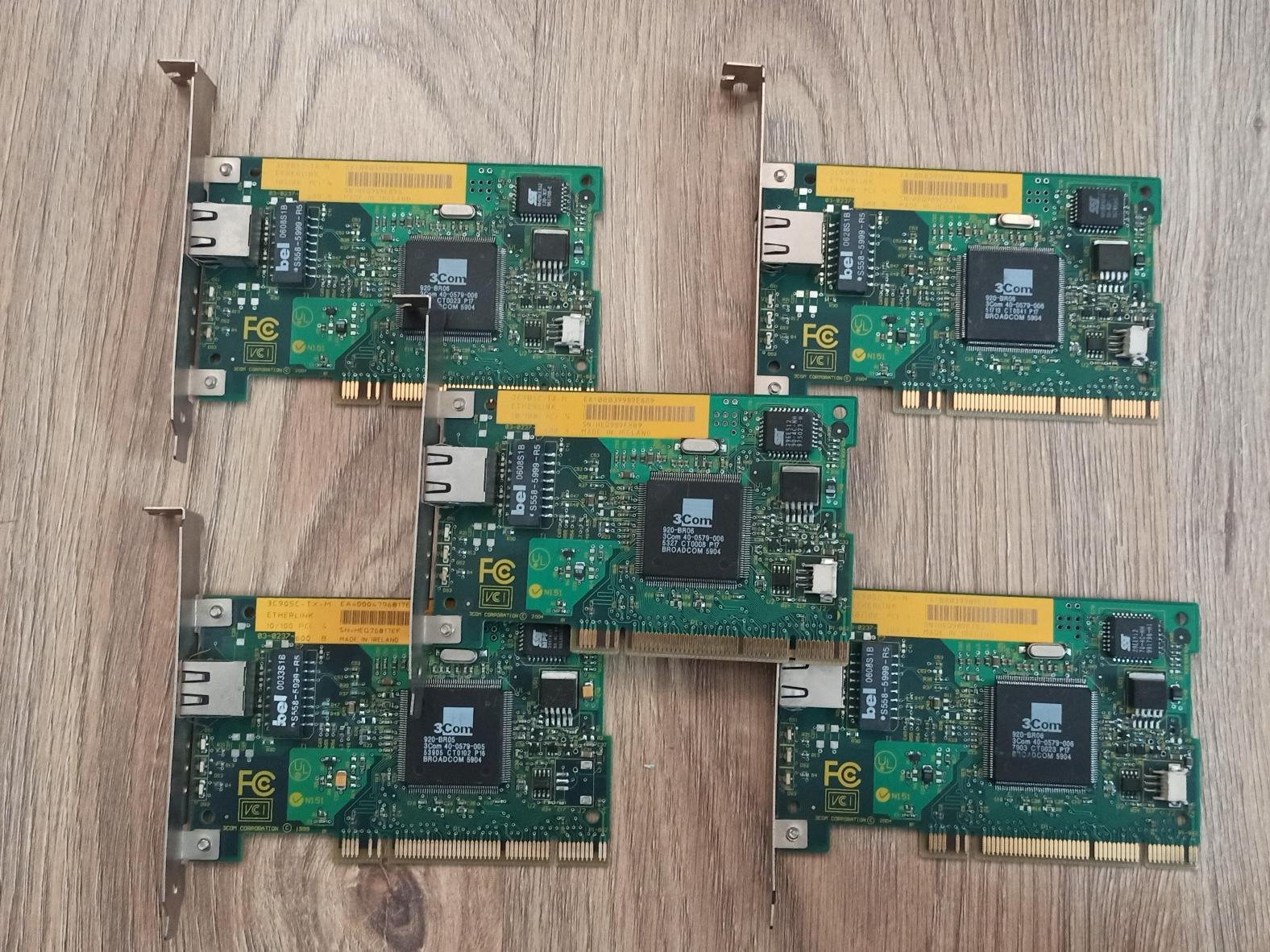 5 کارت شبکه PCI 3Com تری کام ایرلندی