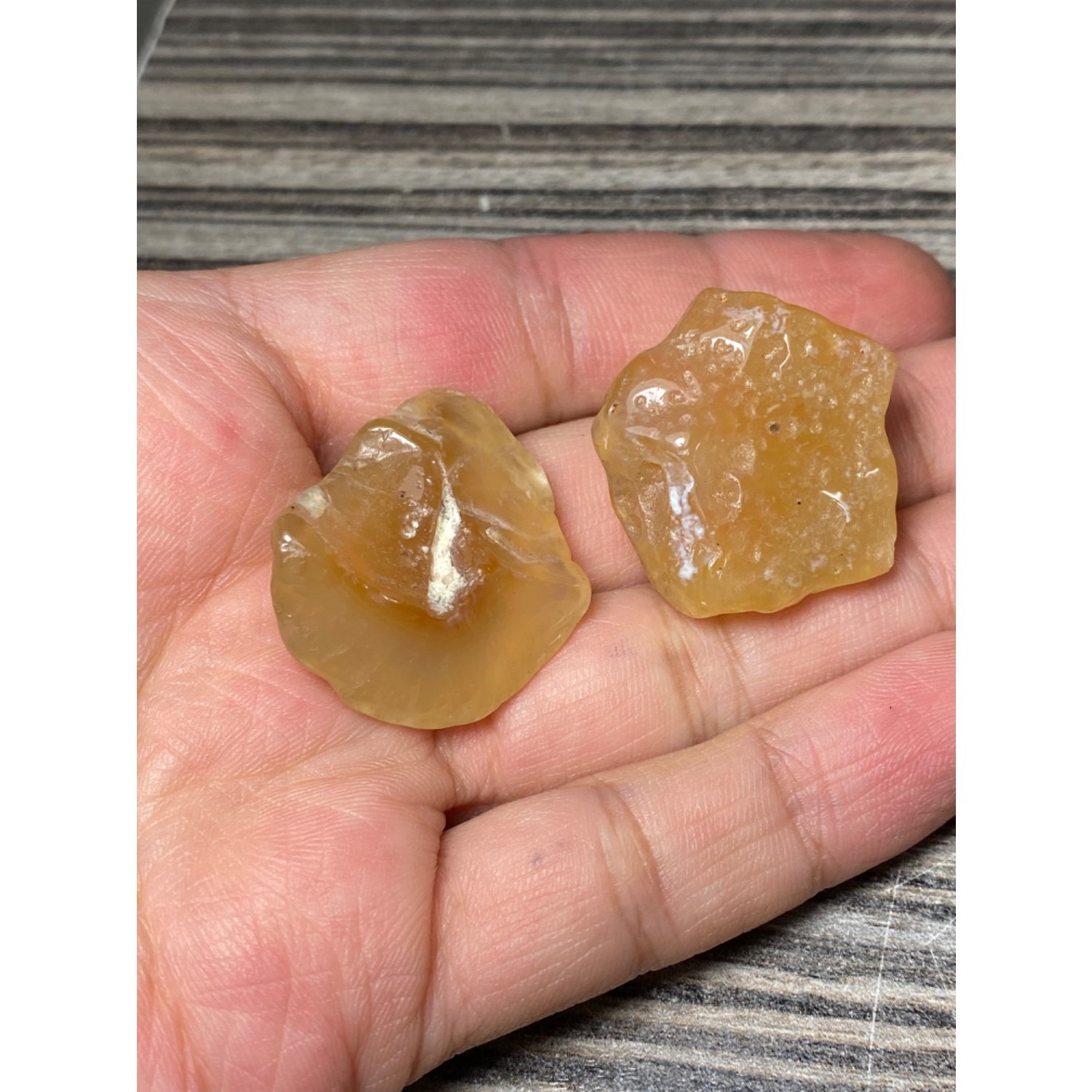 سنگ راف عقیق کارنلین معدنی پک دو عددی