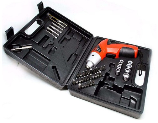 پیچ گوشتی شارژی 45 پارچه با وسایل کامل