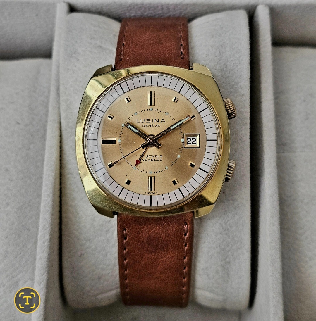 ساعت مچی قدیمی لوسینا سوئیسی