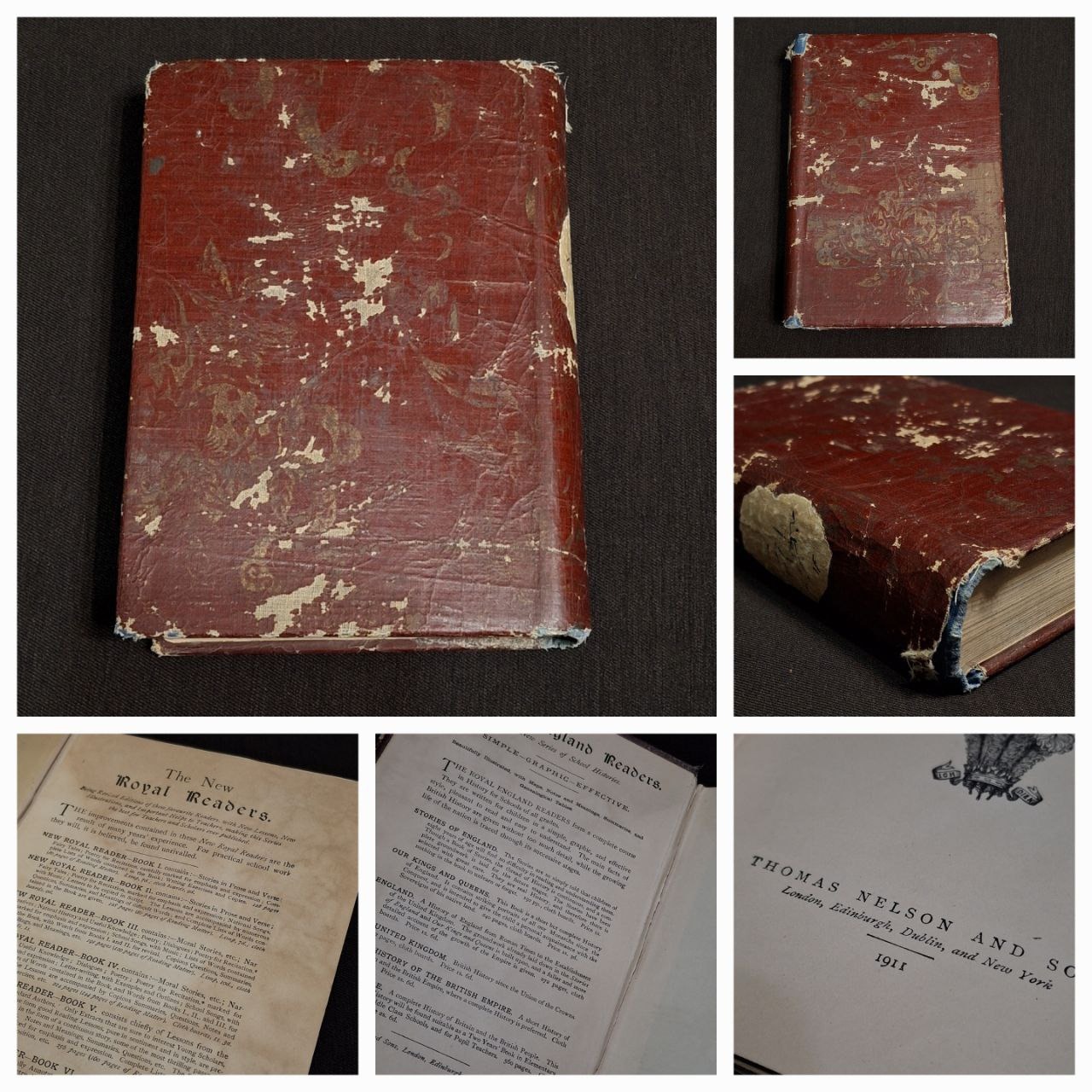کتاب تاریخ امپراطوری انگلستان چپ آمریکا سال 1911