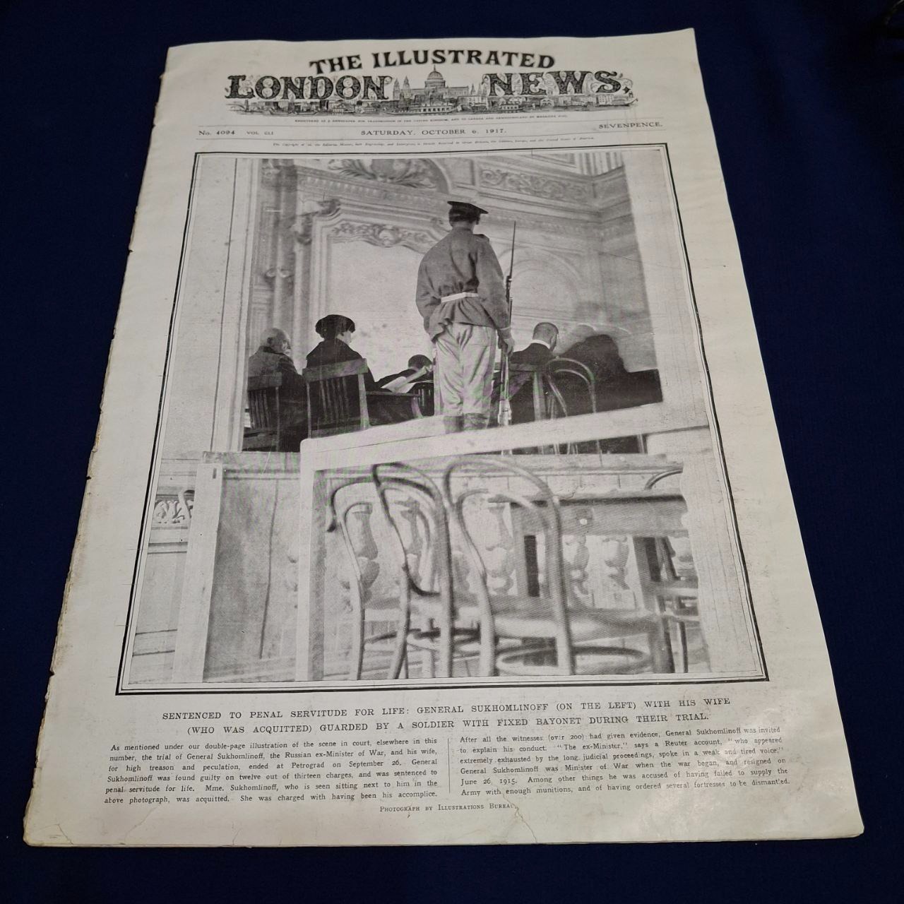 مجله London news لندن نیوز سال 1917 جنگ جهانی اول