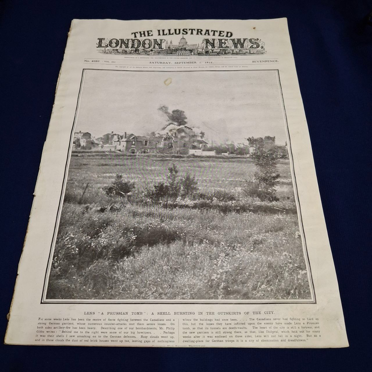 مجله London news لندن نیوز سال 1917 جنگ جهانی اول