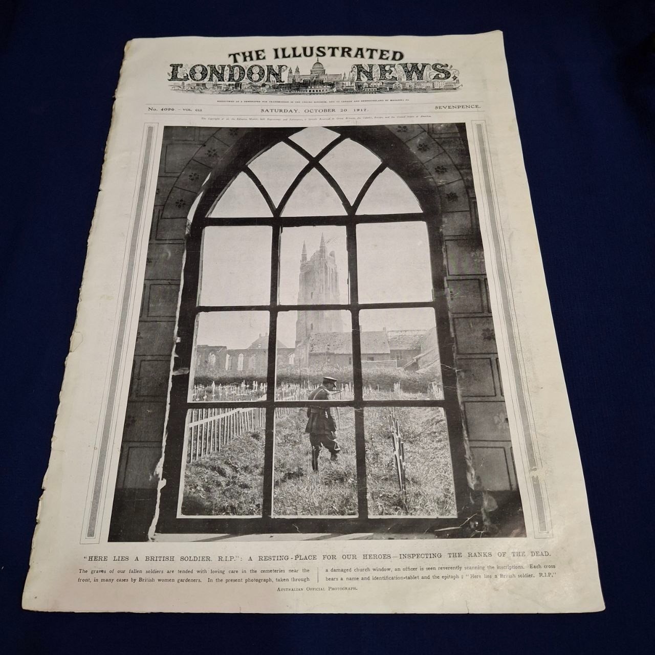 مجله London news لندن نیوز سال 1917 جنگ جهانی اول