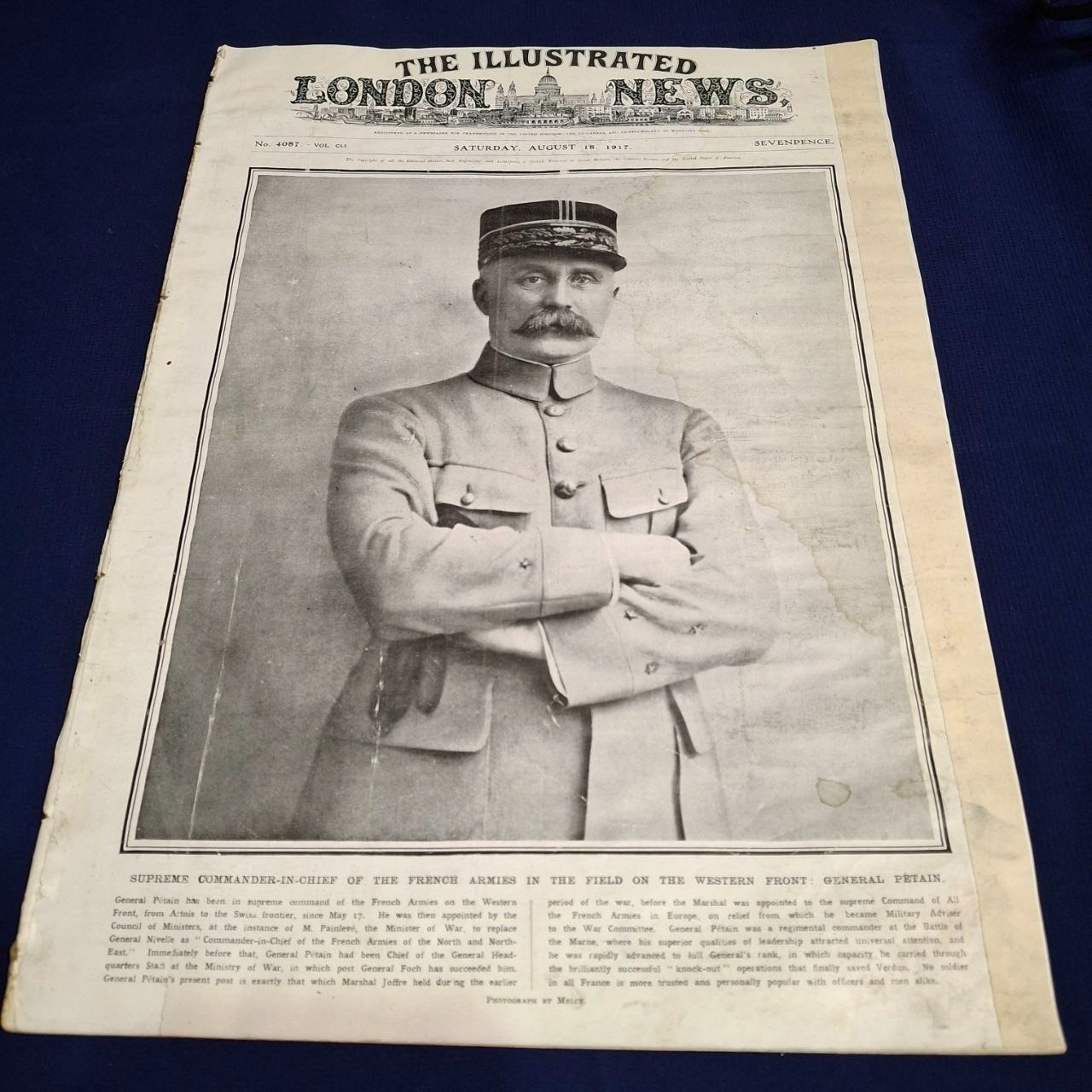 مجله London news لندن نیوز سال 1917 جنگ جهانی اول
