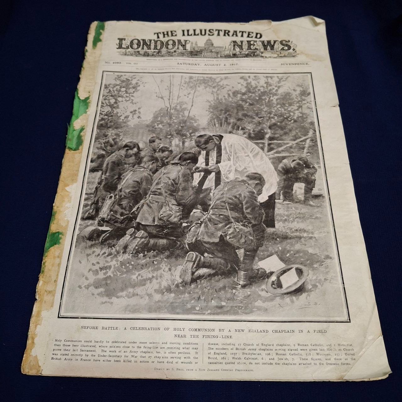 مجله London news لندن نیوز سال 1917 جنگ جهانی اول