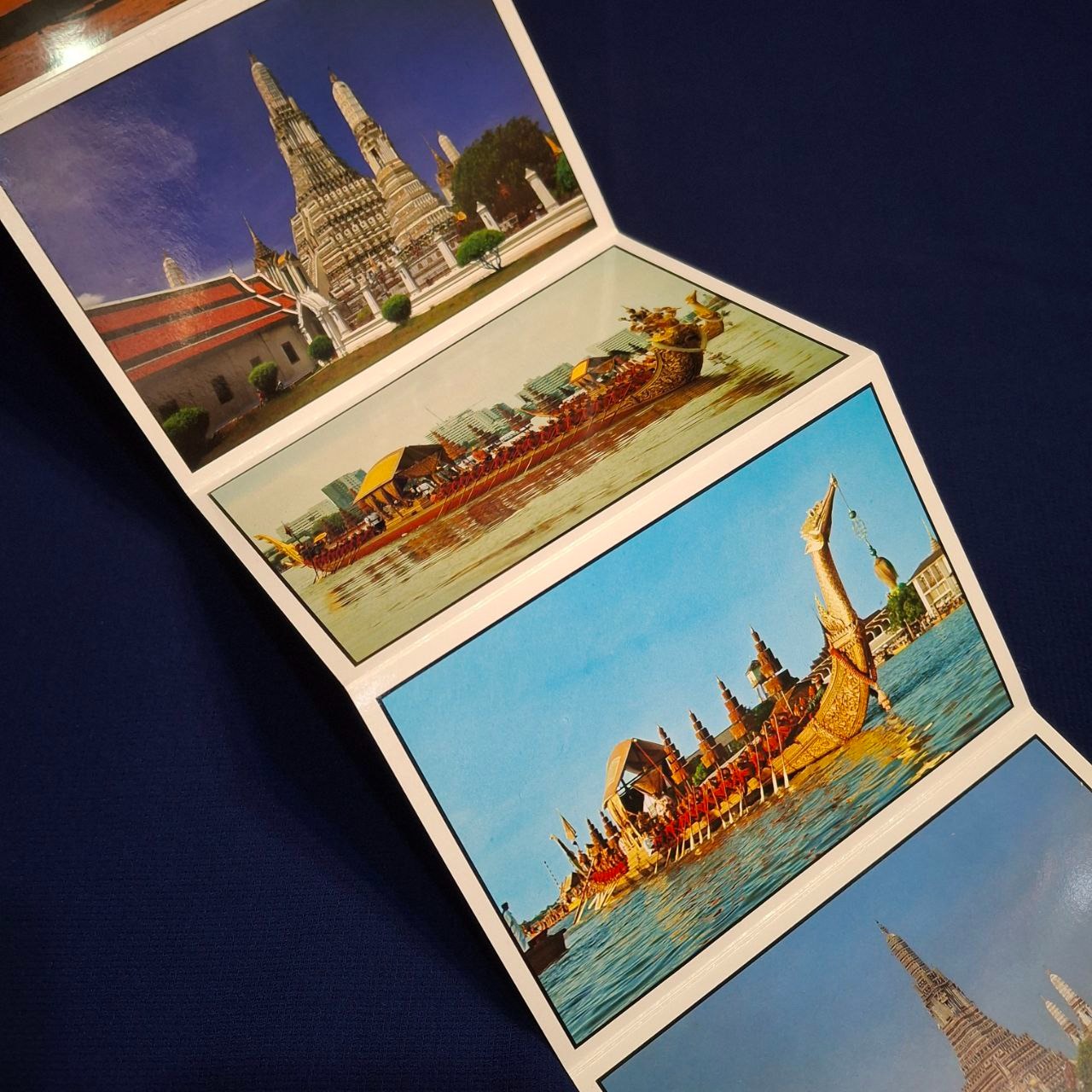 کارت پستال قدیمی مدل آکاردئونی تصاویر کشور تایلند