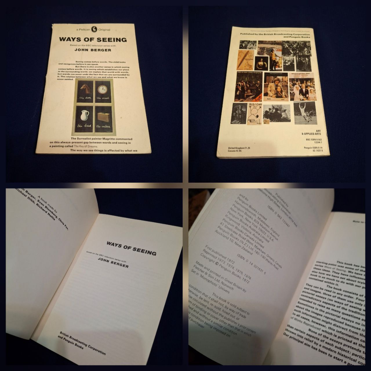 کتاب قدیمی روش های دیدن مجموعه نقاشی جان برگر