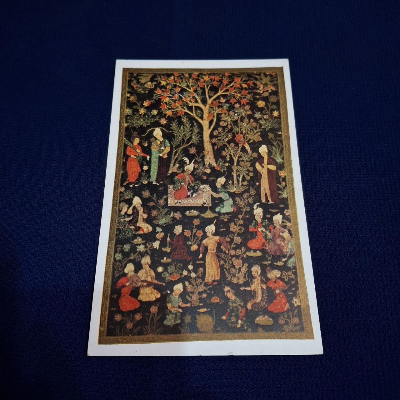 کارت پستال قدیمی چاپ رضاشاهی تصاویر مینیاتور