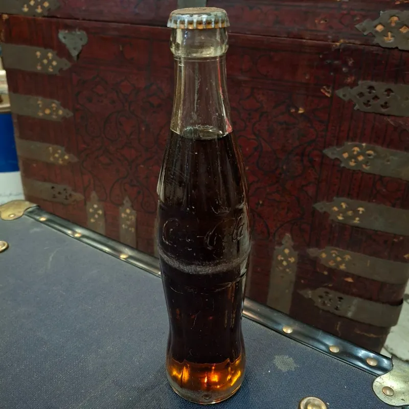 بطری نوشابه قدیمی کوکاکولا پلمپ ساخت دهه 50 پهلوی
