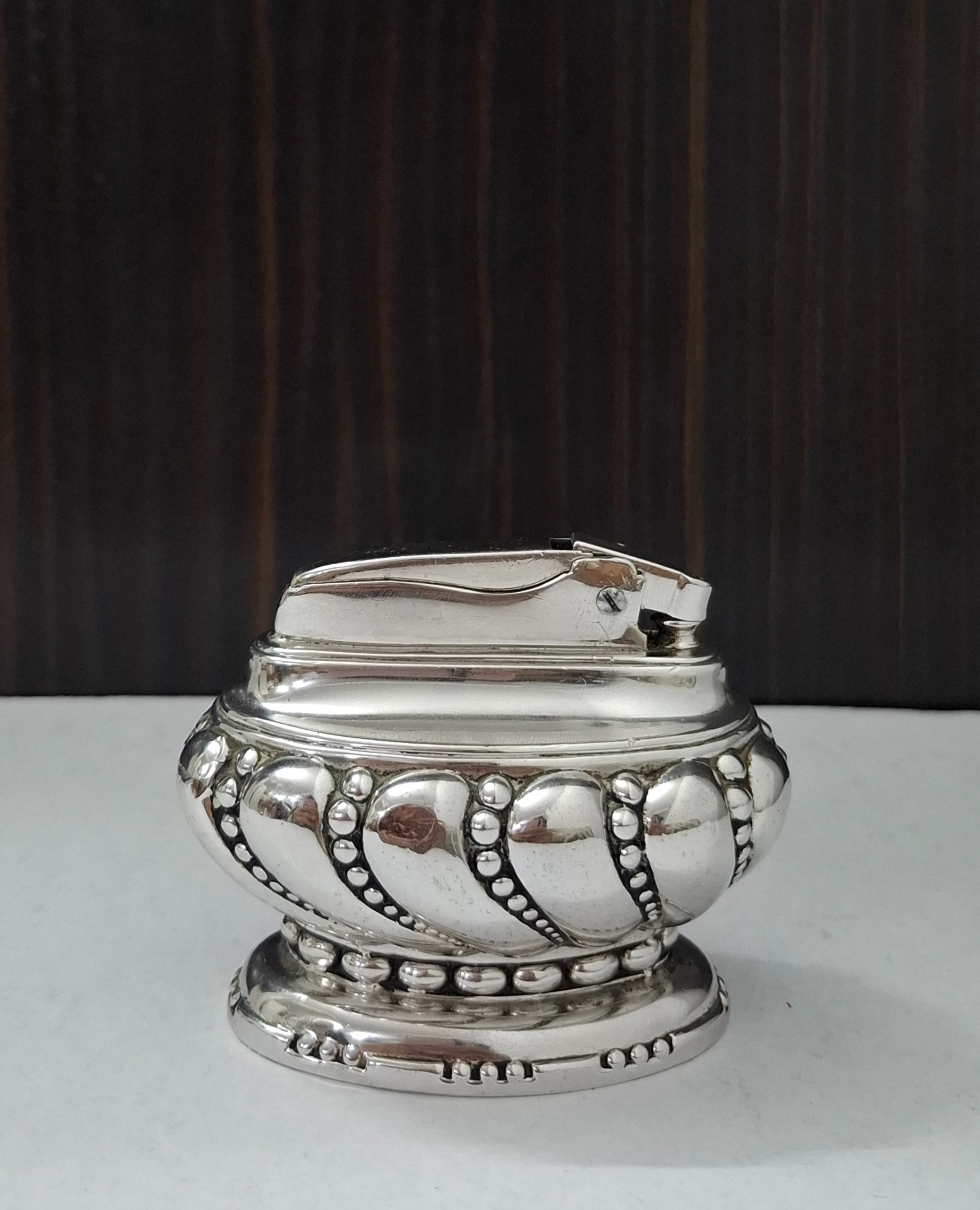 فندک قدیمی روکش نقره رانسون RONSON