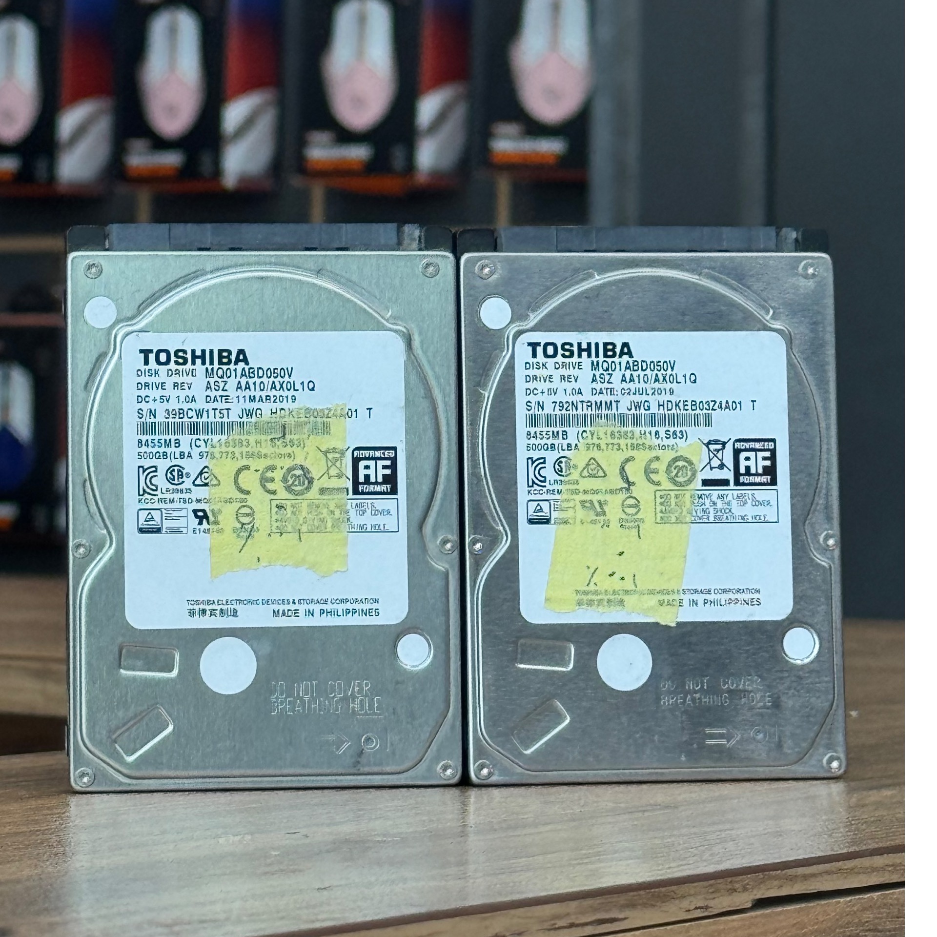 پک 2 عددی هارد 500GB برند TOSHIBA