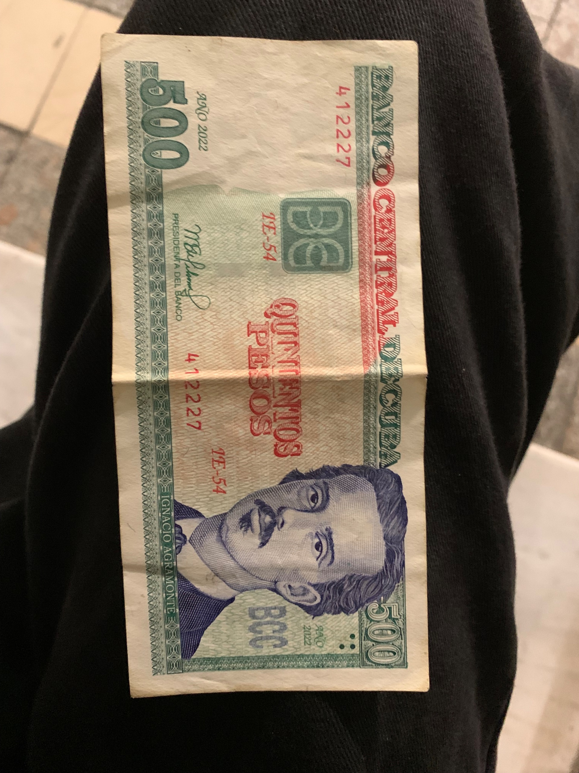اسکناس 500 پزو کوبا