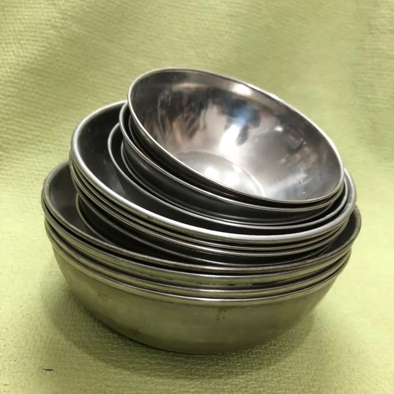 14 عدد کاسه استیل قدیمی