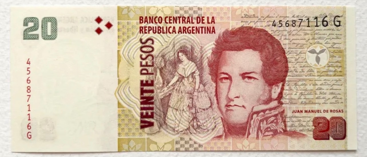 اسکناس 20 پزو آرژانتین