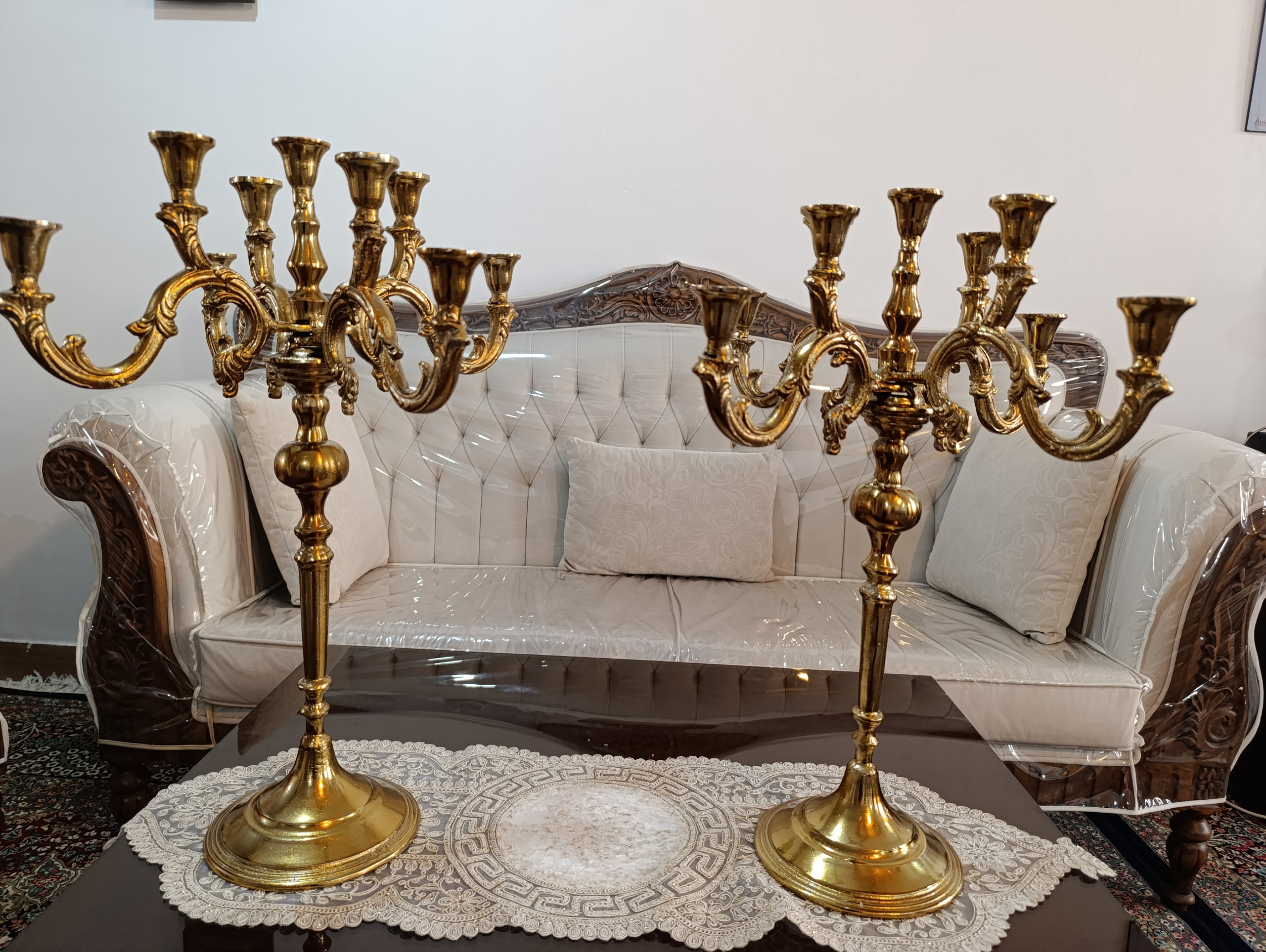 شمعدان 9 شعله رو میزی جفت