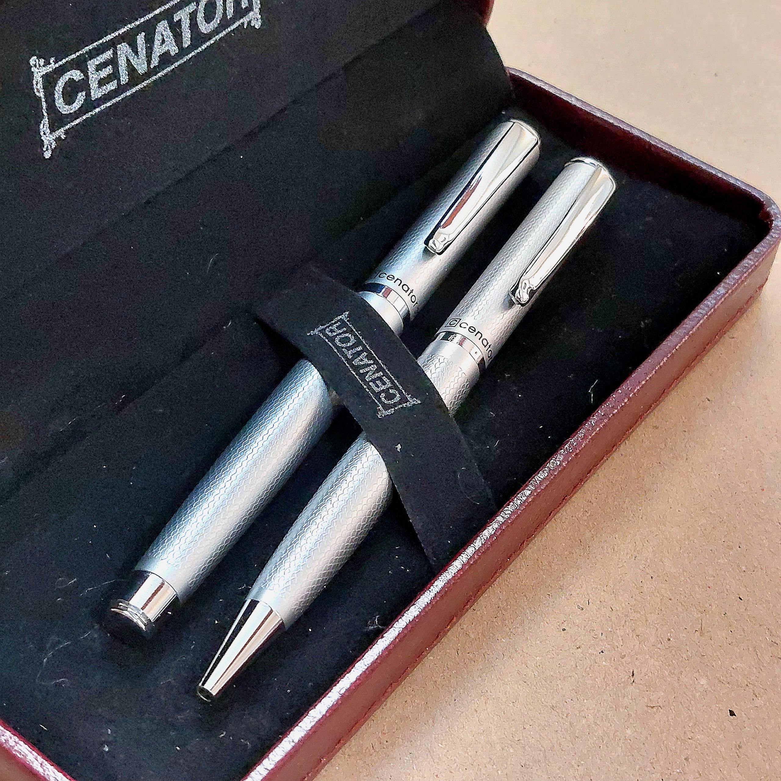 ست لاکچری خودکار و روان نویس CENATOR نو با جعبه