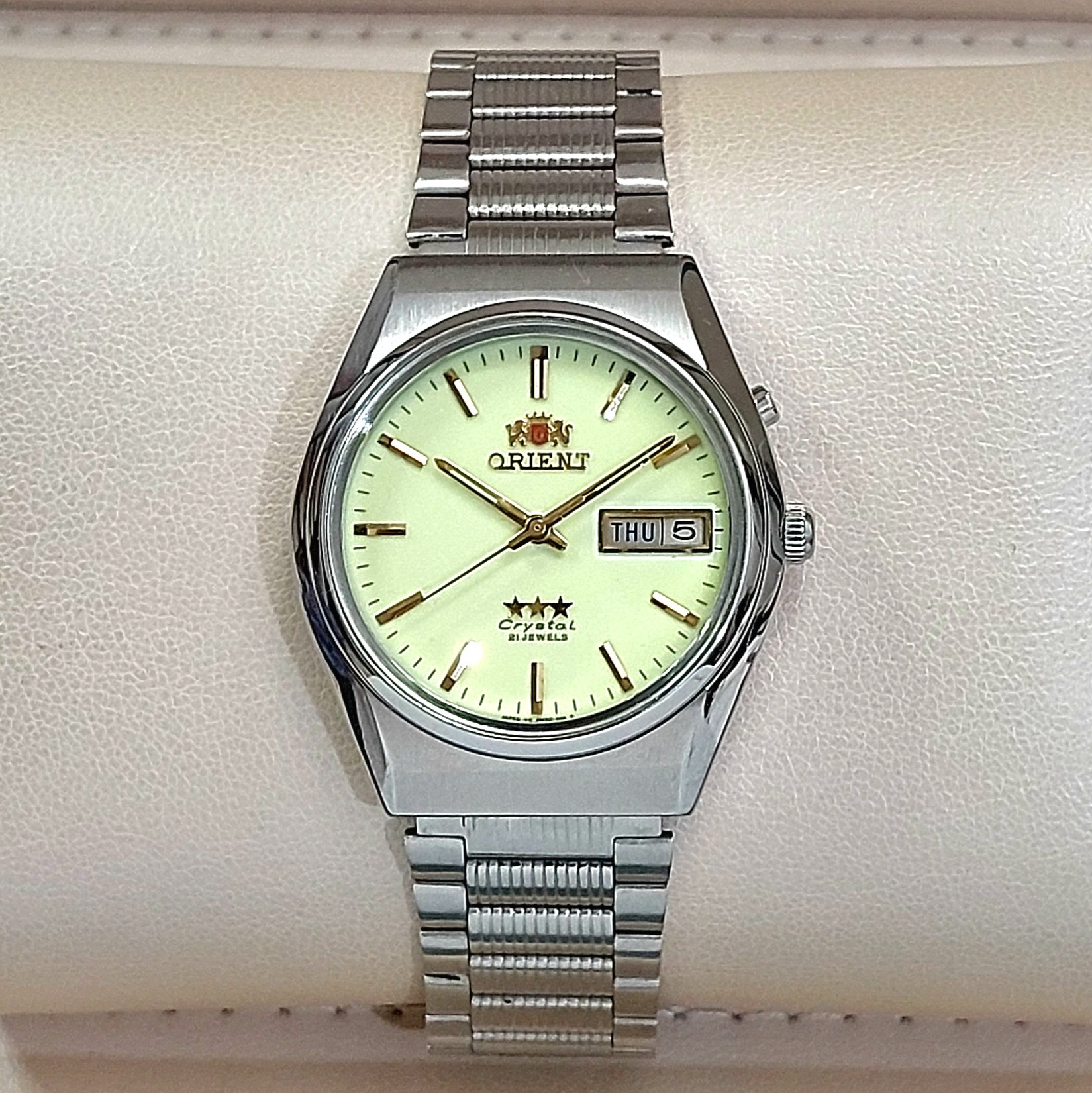 ORIENT اتوماتیک ژاپن اورجینال صفحه شب نما درحدآک