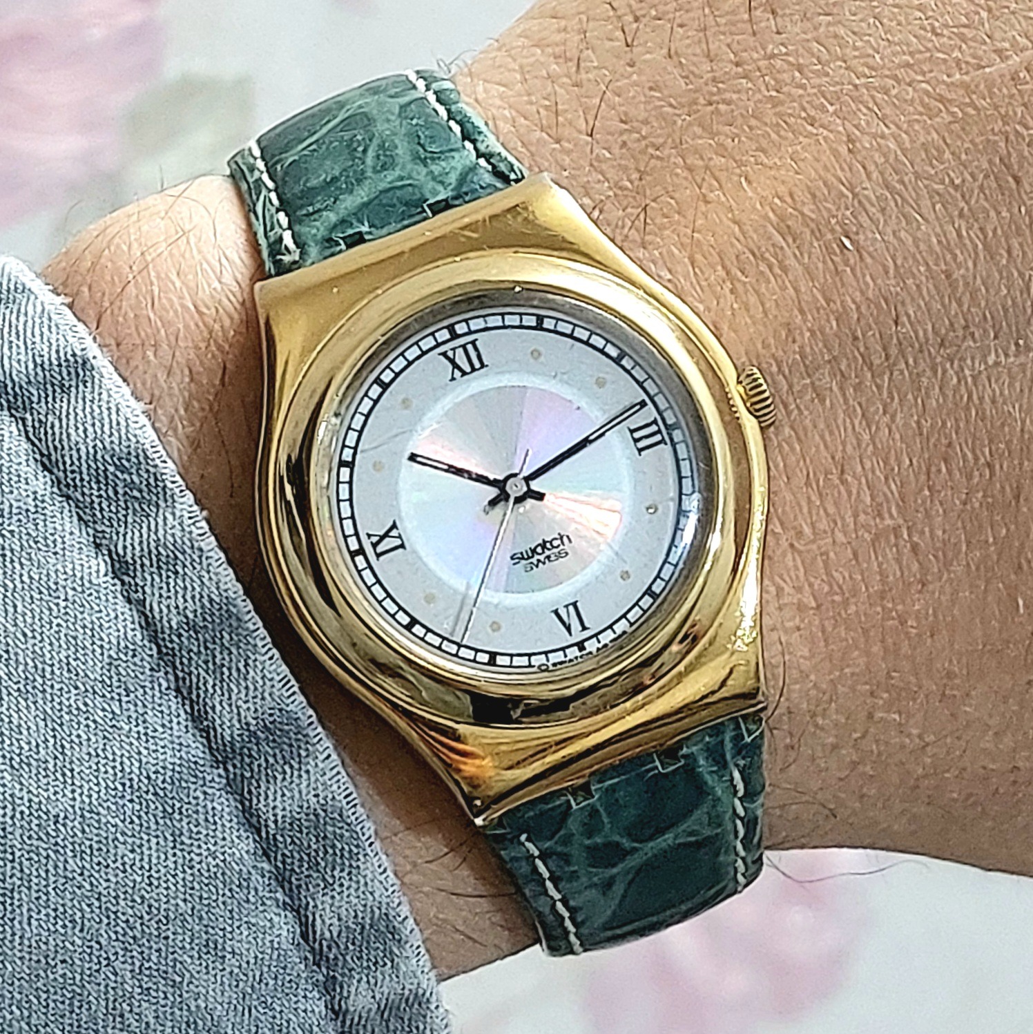 SWATCH روکش طلا سوئیس اورجینال کلکسیونی