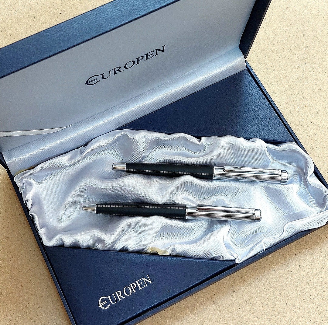 ست لاکچری خودکار و روان نویس Europen نو با جعبه