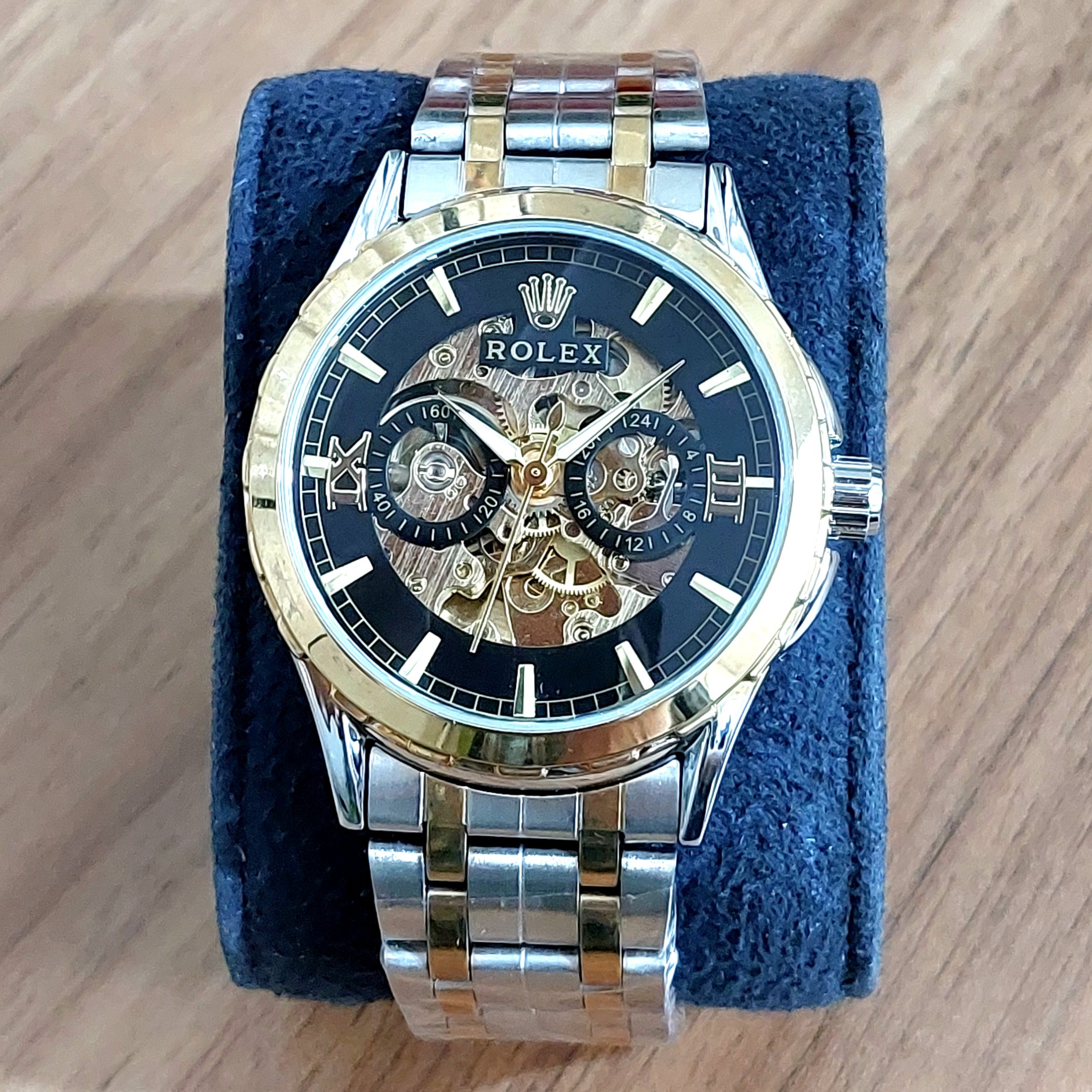 ROLEX اتوماتیک و کوکی پشت شیشه ای لاکچری