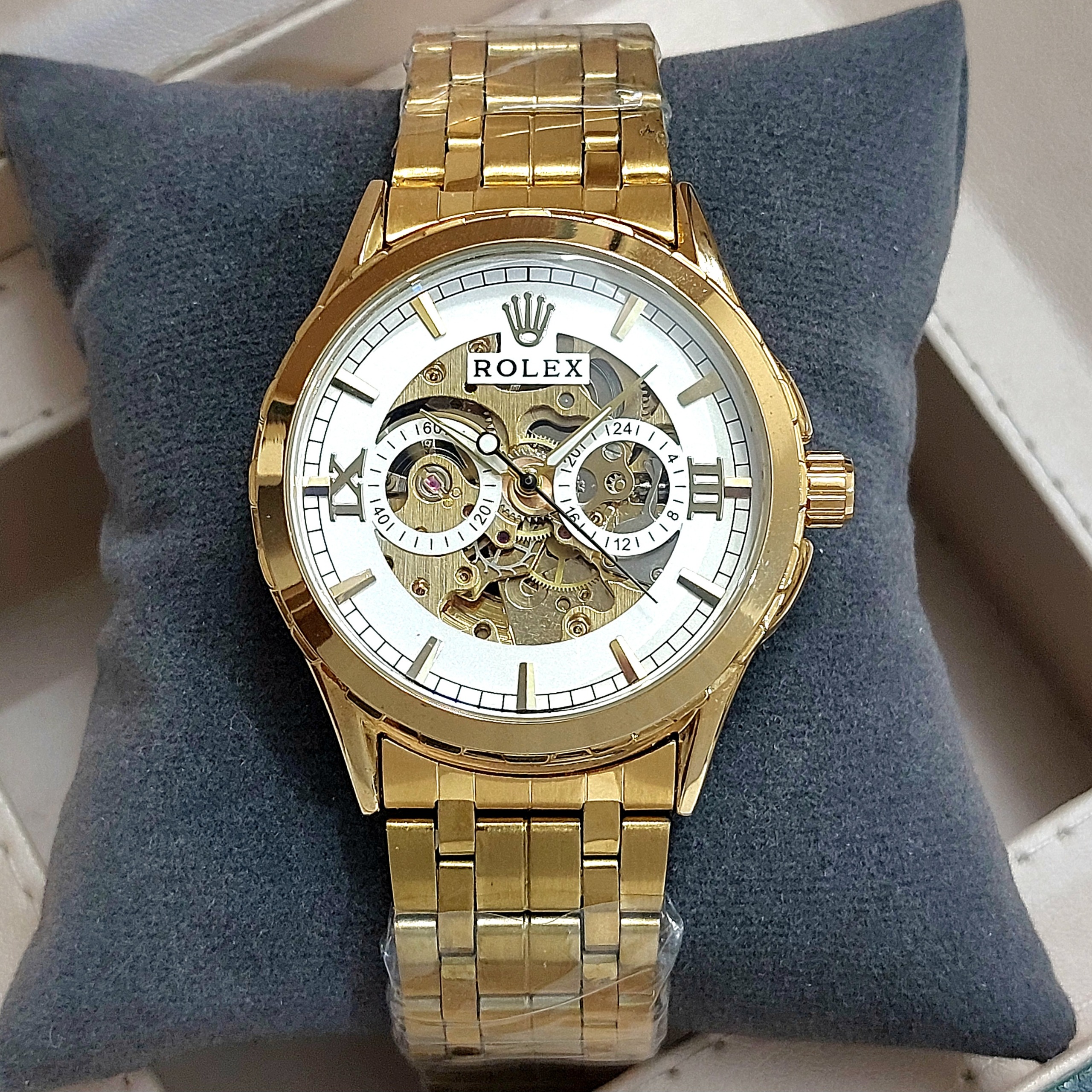 ROLEX اتوماتیک و کوکی پشت شیشه ای لاکچری