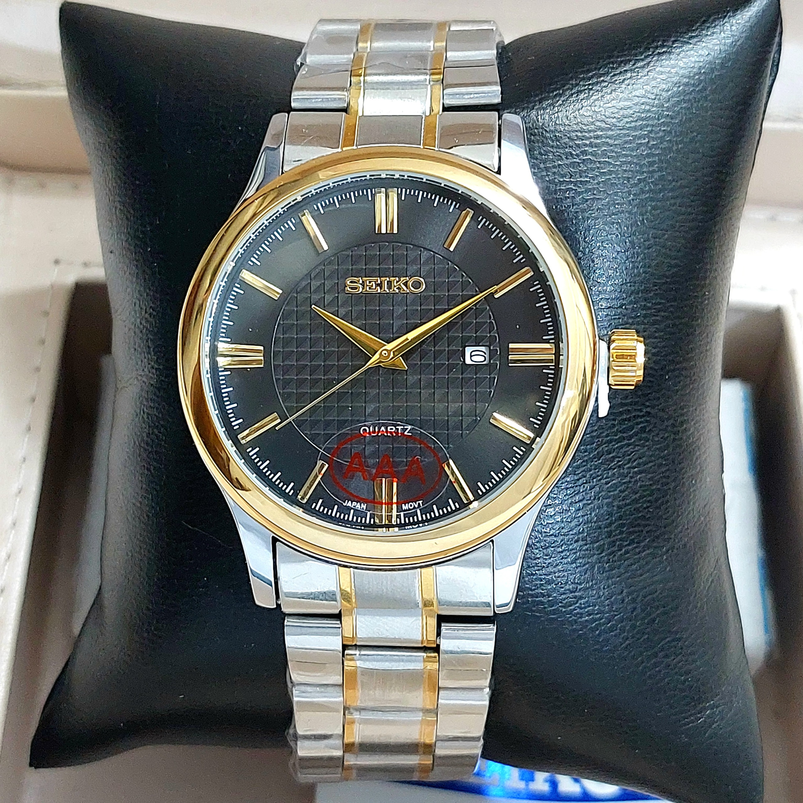 SEIKO مردانه کلاسیک تقویم دار دورنگ زیبا و خاص