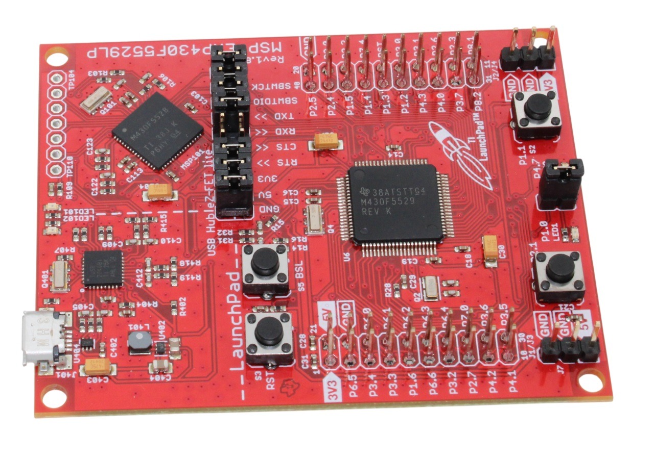 لانچپد MSP430 با میکروکنترلر MSP430F5529