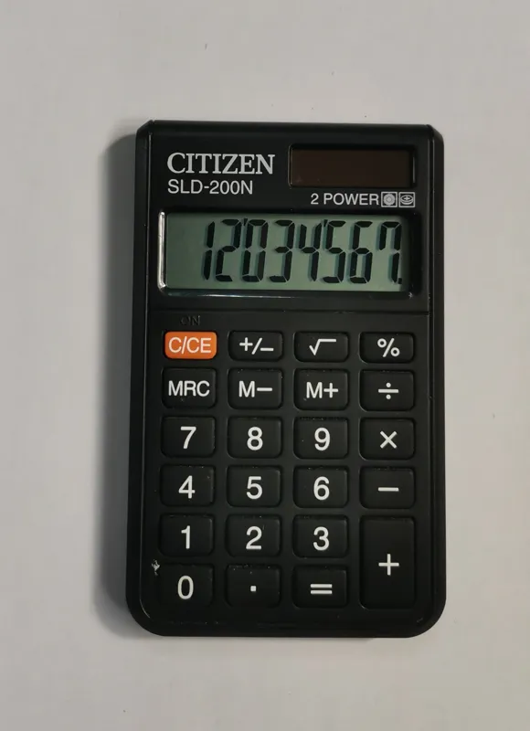 ماشین حساب سولار سیتیزن مدل sld-200N