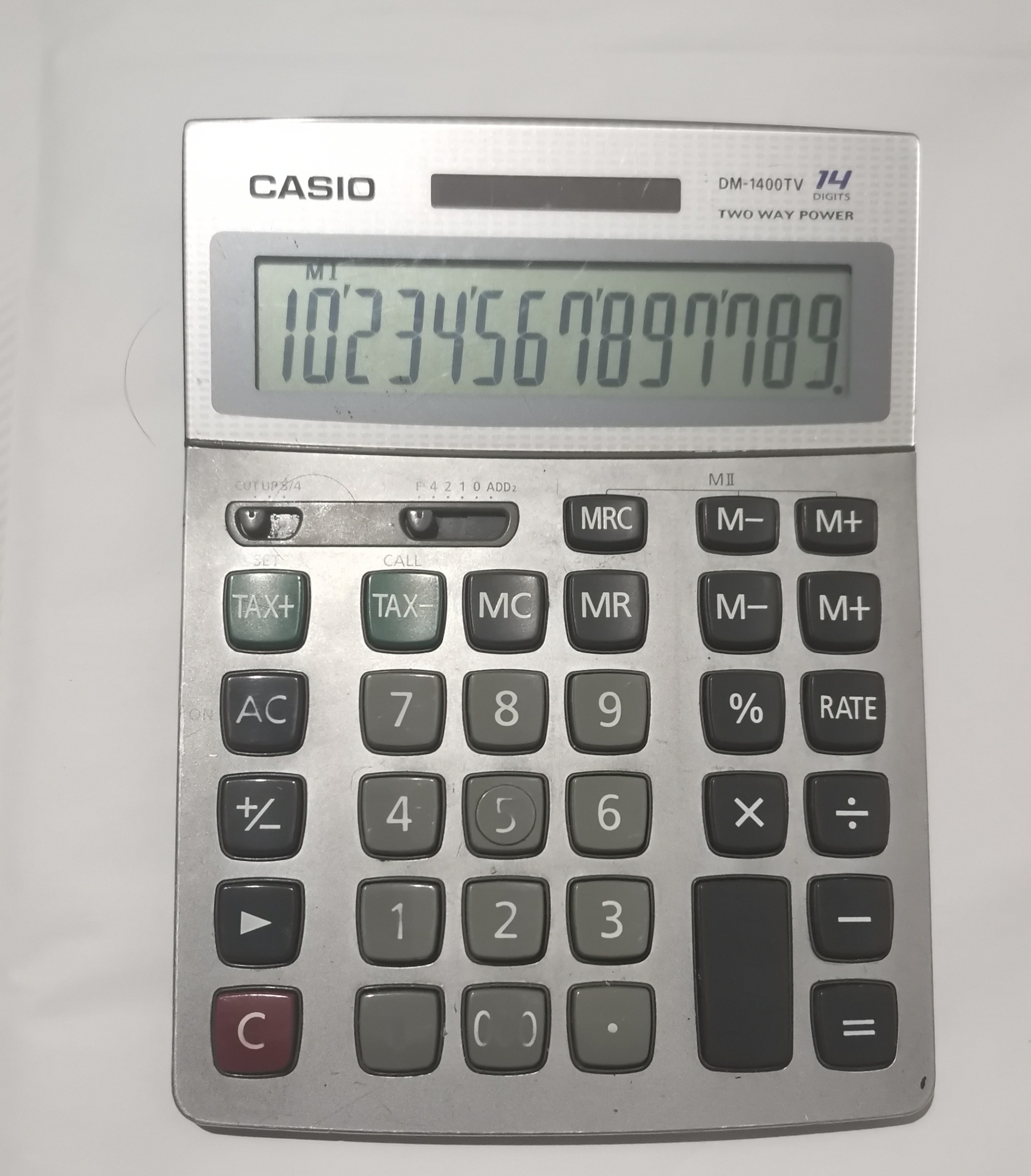ماشین حساب کاسیو مدل DM-1400TV