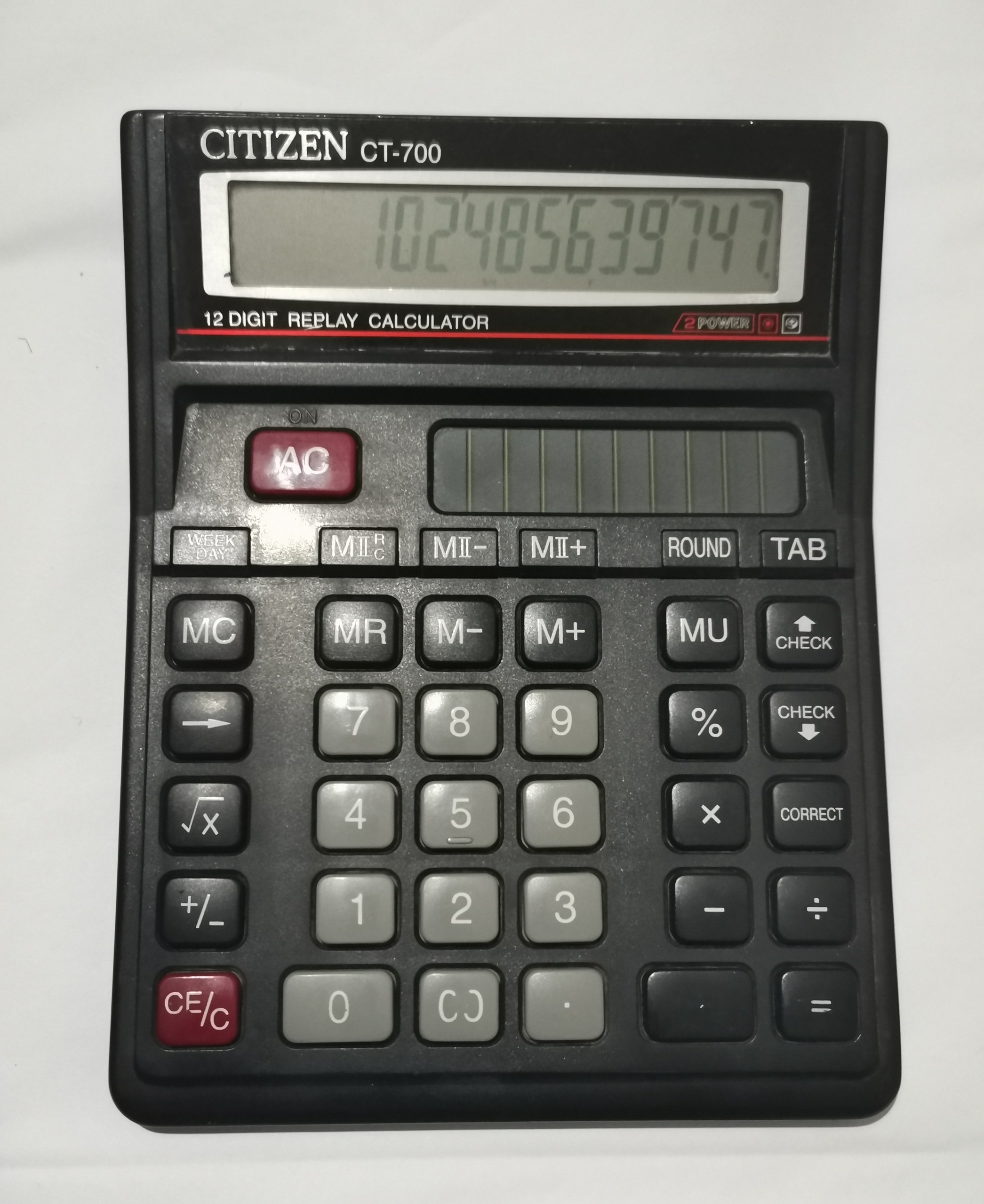 ماشین حساب کاسیو CT-700