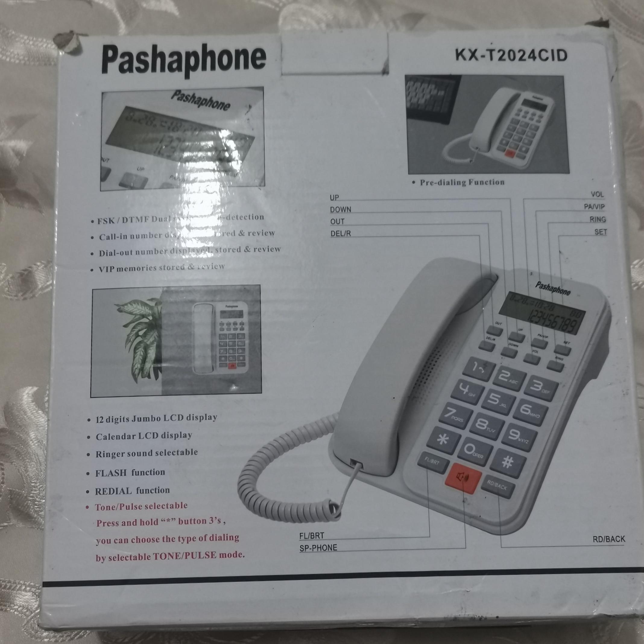 تلفن رومیزی باسیم پاشافون دارای مخاطب یاب