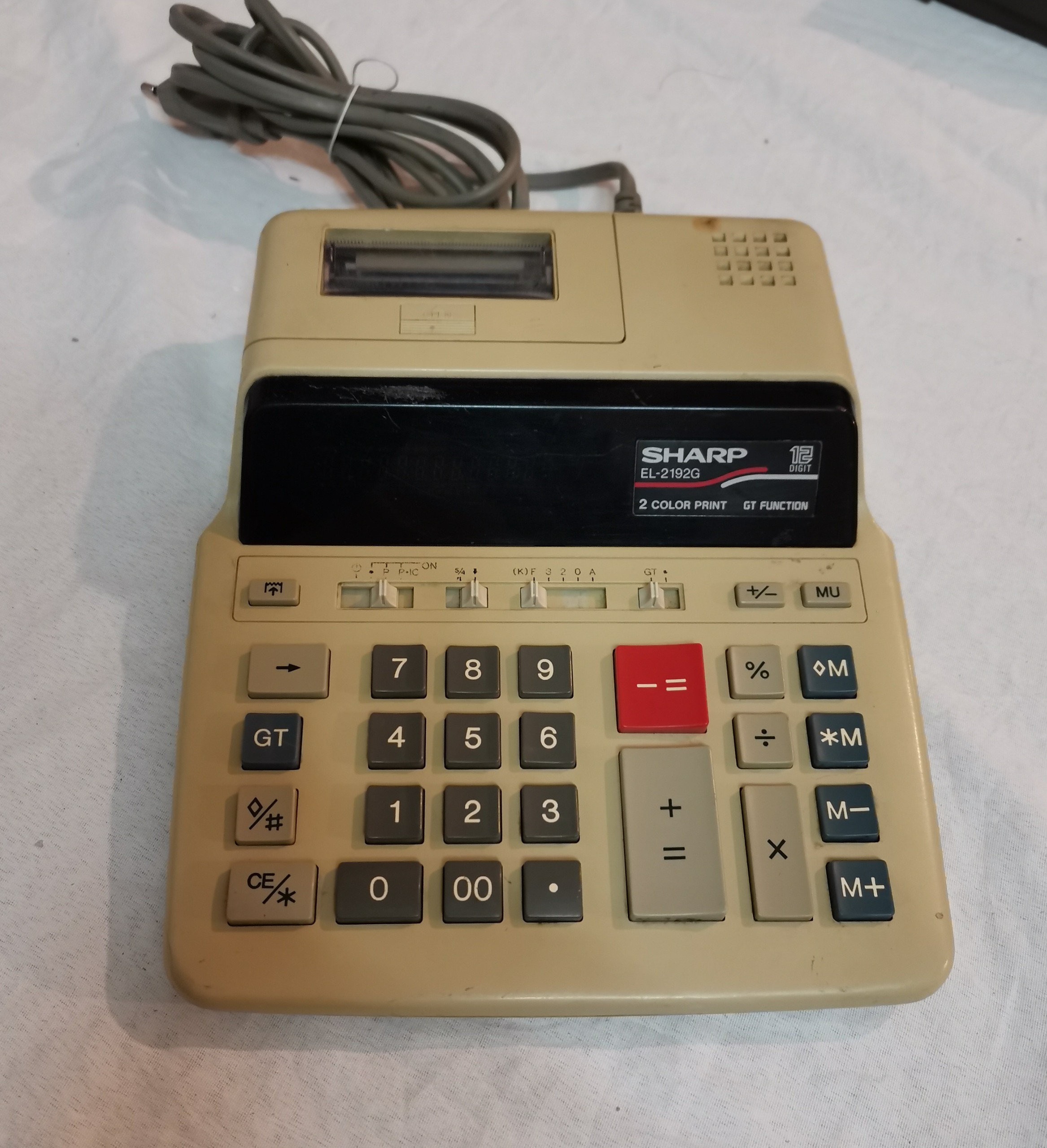 ماشین حساب لامپی قدیمی شارپ(توضیح دارد