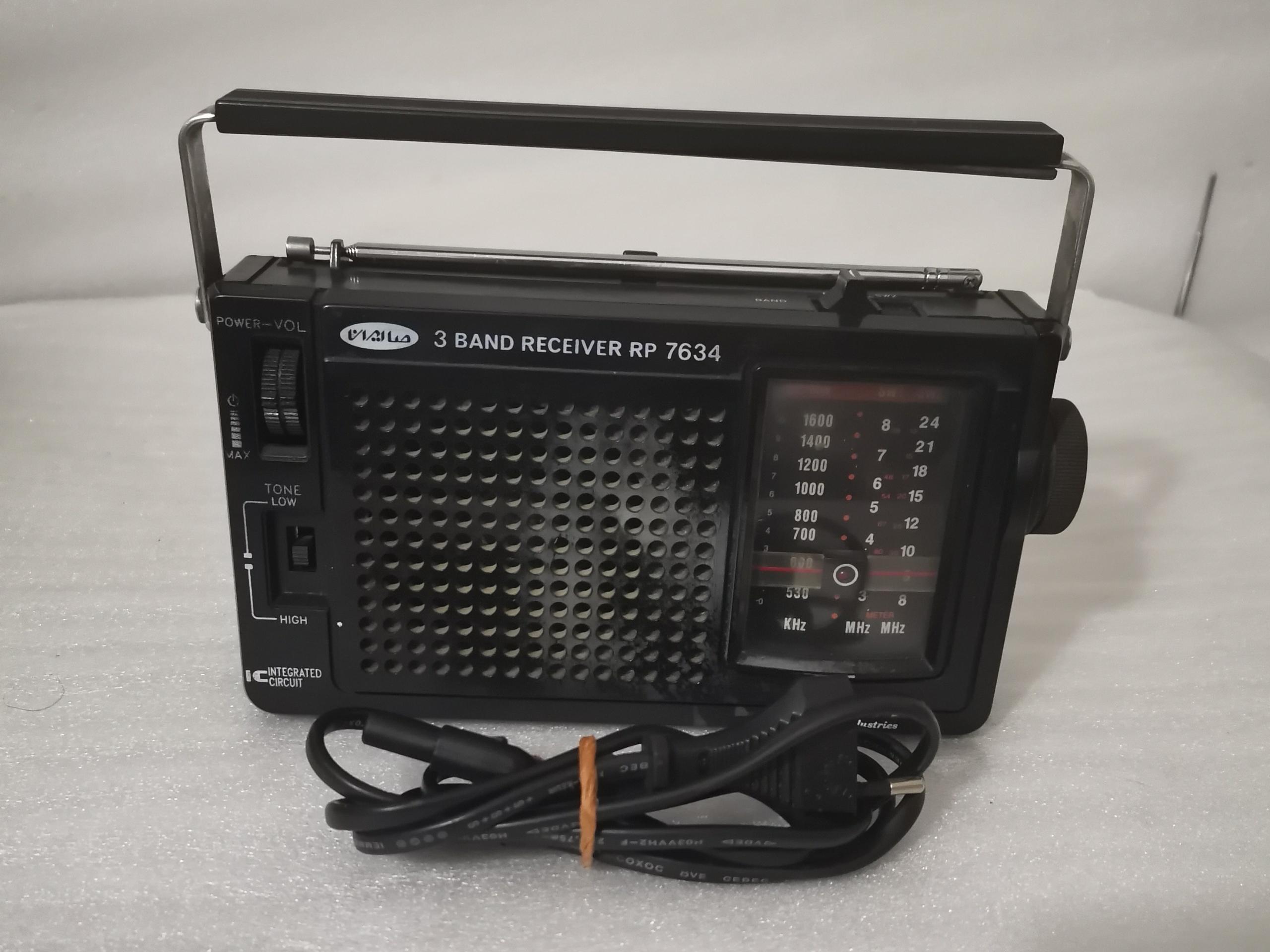 رادیو 3 موج صاایران با کابل برق