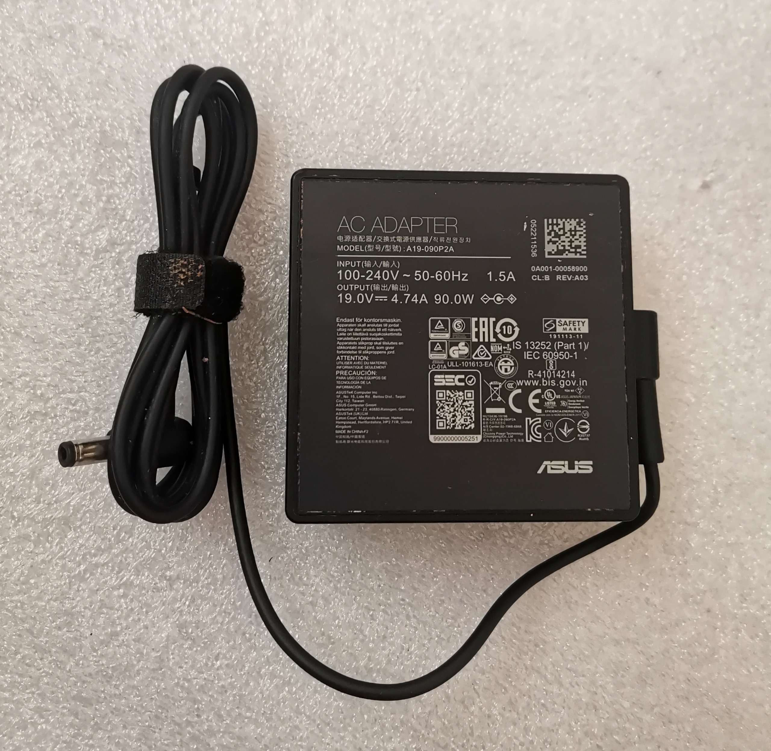 آداپتور / شارژر 19 ولت 4.74 آمپر ایسوس